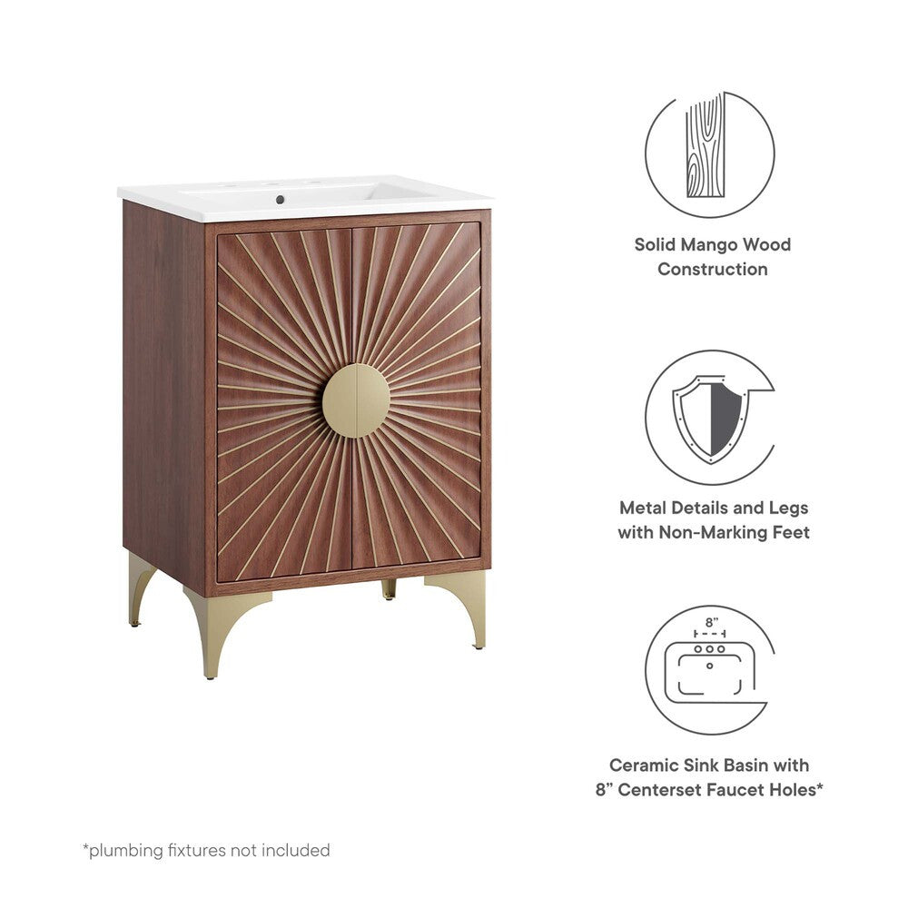 EEI-6290-WHI-WAL Daylight 24" Bathroom Vanity by Modway