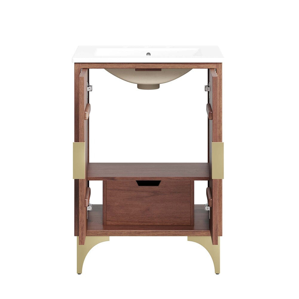 EEI-6290-WHI-WAL Daylight 24" Bathroom Vanity by Modway