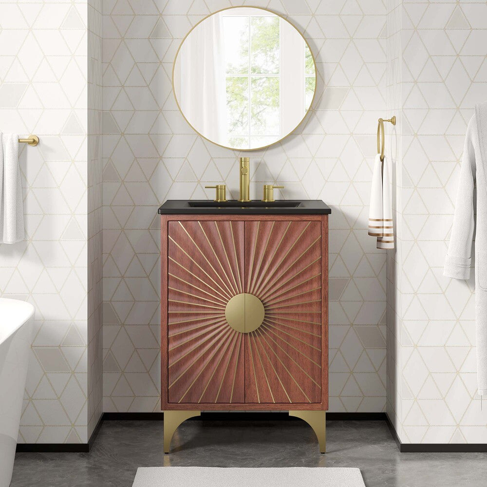 EEI-6292-BLK-WAL Daylight 24" Bathroom Vanity by Modway
