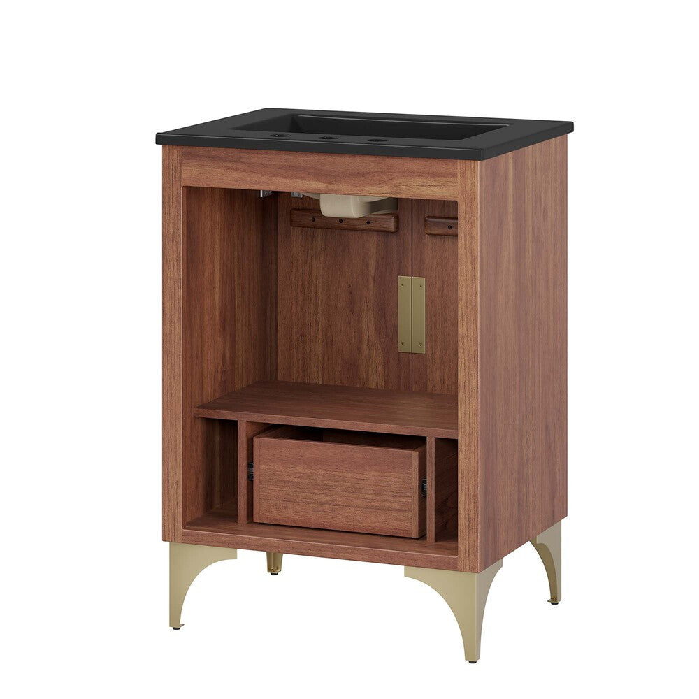 EEI-6292-BLK-WAL Daylight 24" Bathroom Vanity by Modway