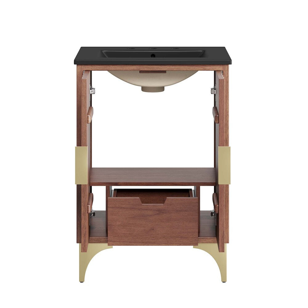 EEI-6292-BLK-WAL Daylight 24" Bathroom Vanity by Modway