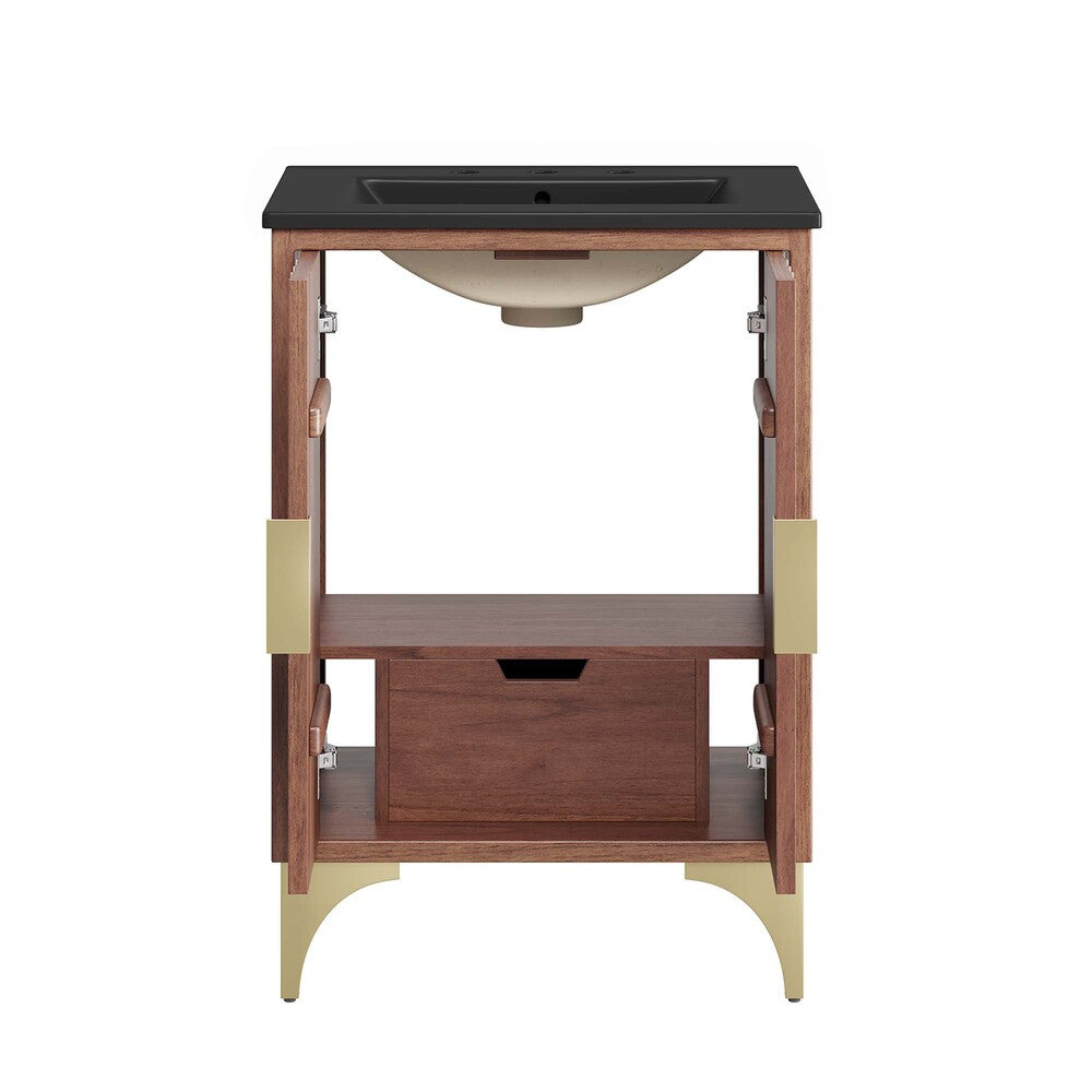 EEI-6292-BLK-WAL Daylight 24" Bathroom Vanity by Modway