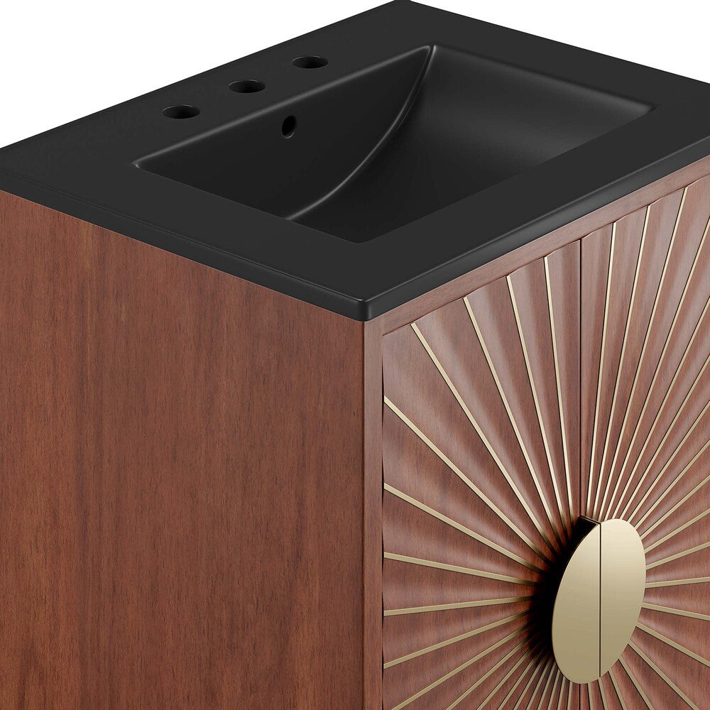 EEI-6292-BLK-WAL Daylight 24" Bathroom Vanity by Modway