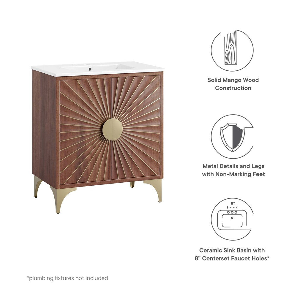 EEI-6294-WHI-WAL Daylight 30" Bathroom Vanity by Modway
