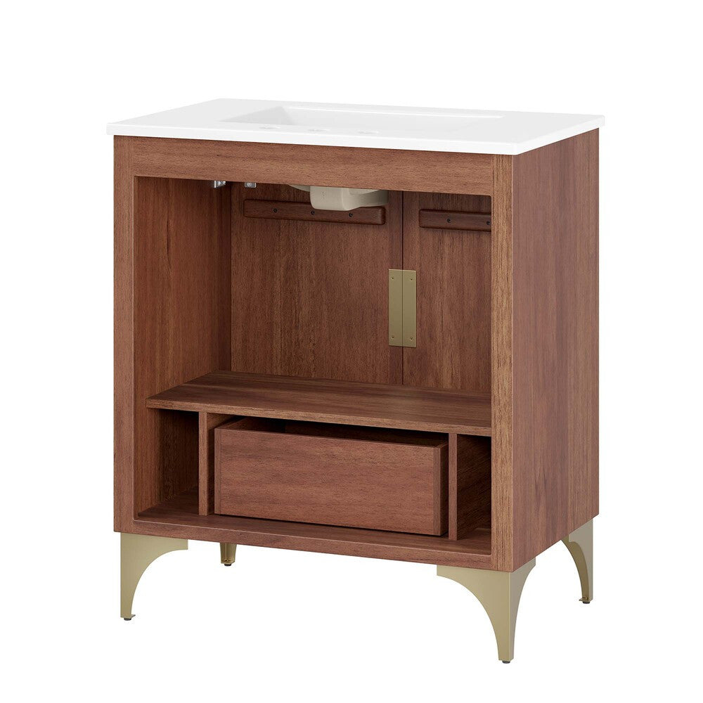 EEI-6294-WHI-WAL Daylight 30" Bathroom Vanity by Modway