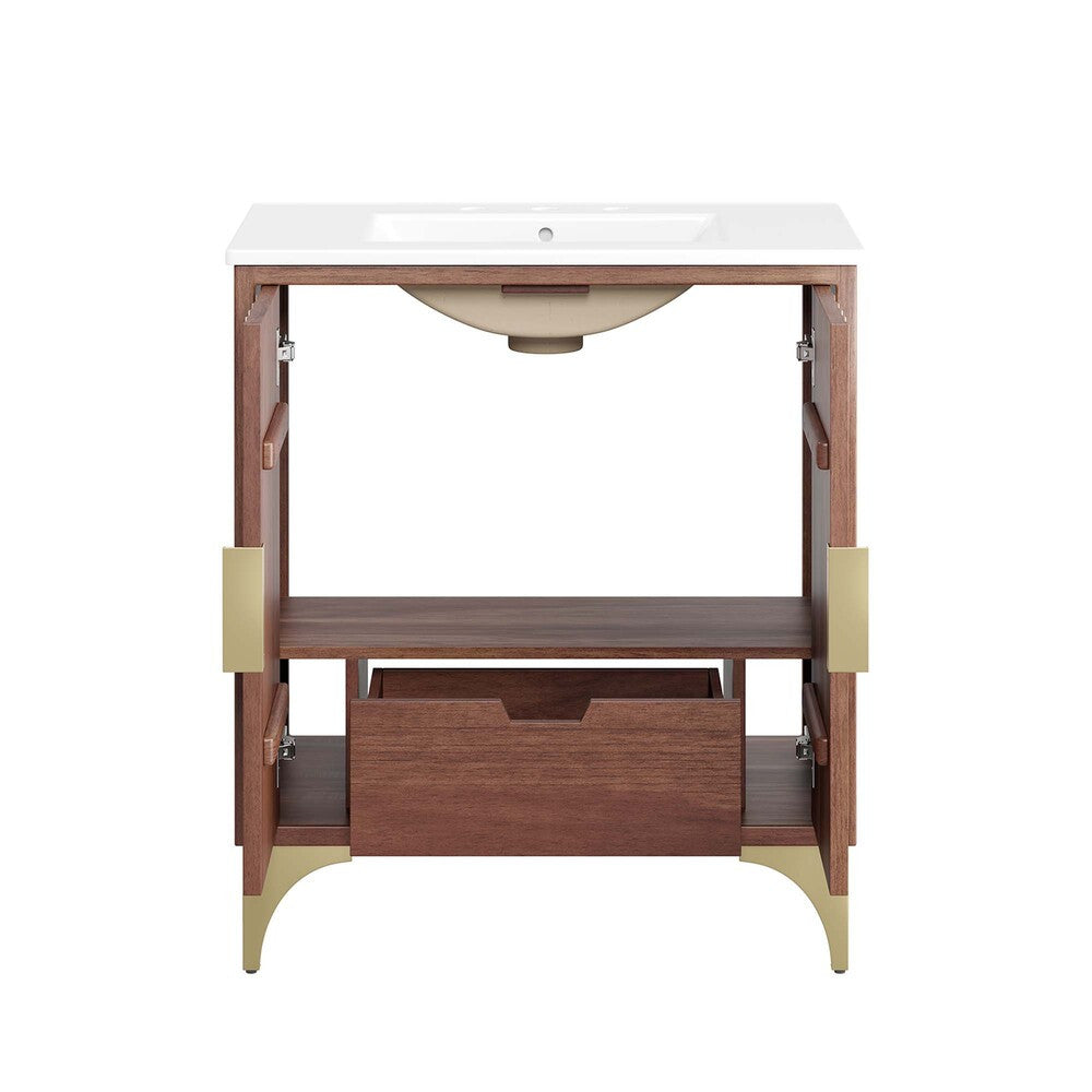 EEI-6294-WHI-WAL Daylight 30" Bathroom Vanity by Modway