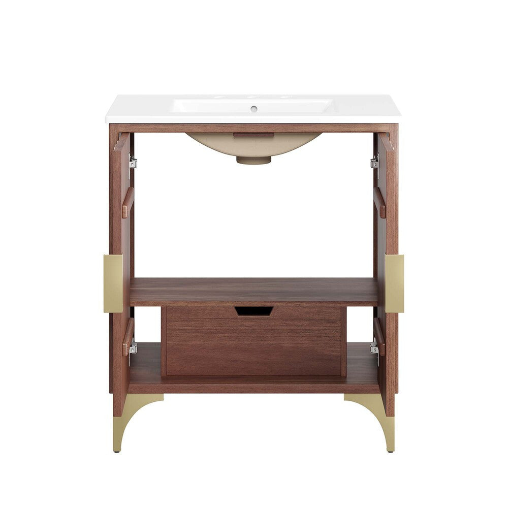 EEI-6294-WHI-WAL Daylight 30" Bathroom Vanity by Modway