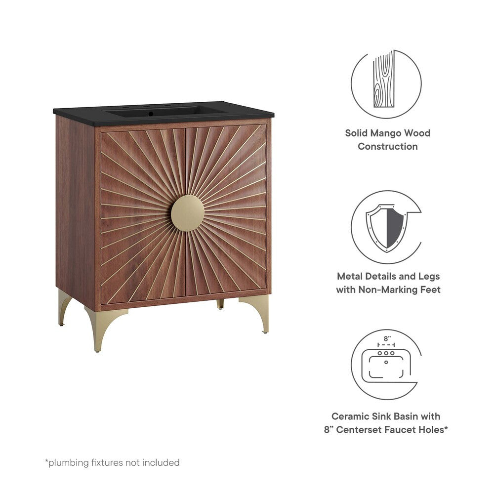 EEI-6296-BLK-WAL Daylight 30" Bathroom Vanity by Modway
