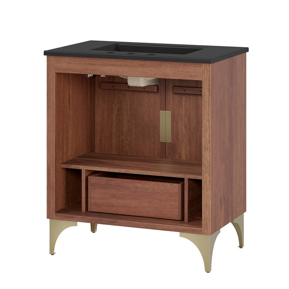 EEI-6296-BLK-WAL Daylight 30" Bathroom Vanity by Modway