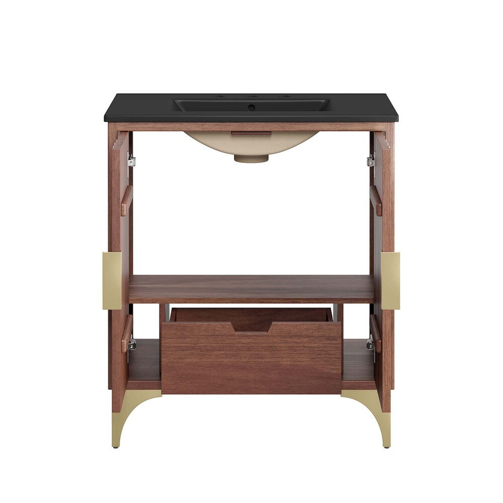 EEI-6296-BLK-WAL Daylight 30" Bathroom Vanity by Modway