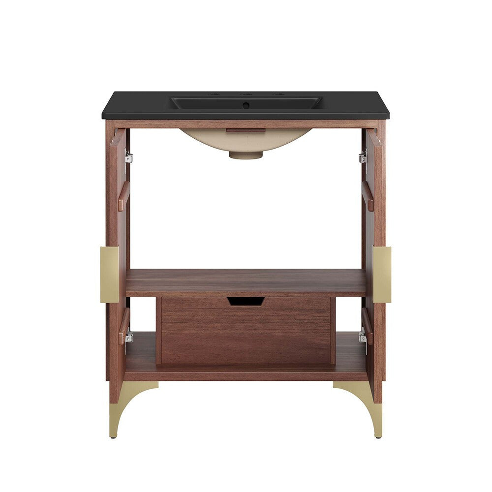EEI-6296-BLK-WAL Daylight 30" Bathroom Vanity by Modway
