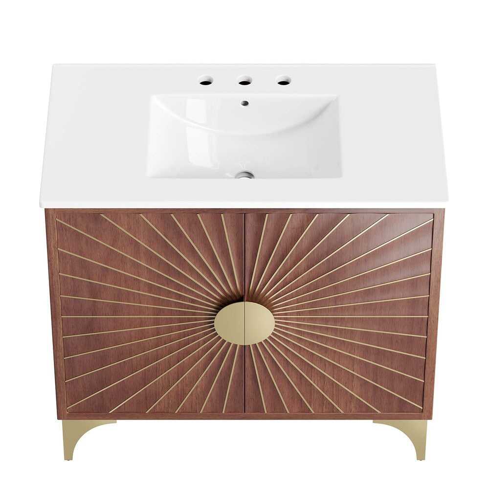 EEI-6298-WHI-WAL Daylight 36" Bathroom Vanity by Modway