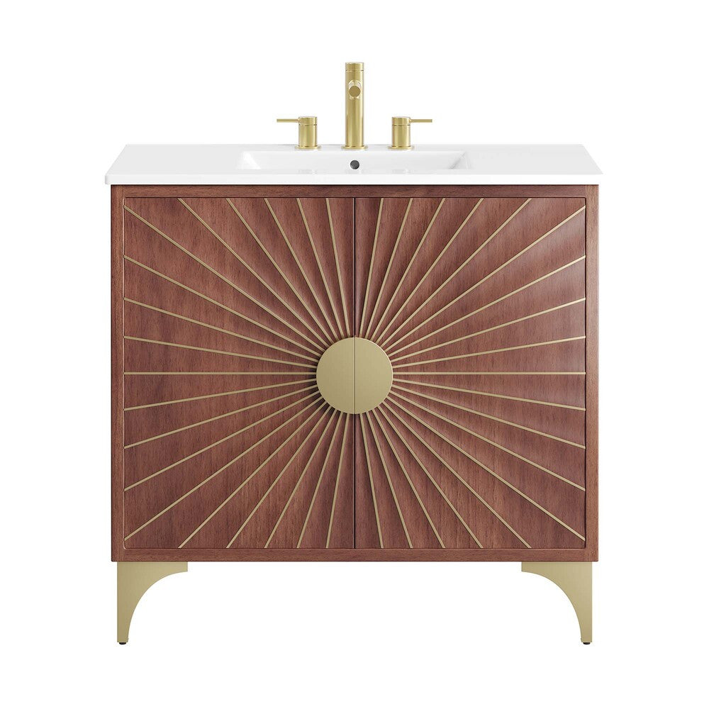 EEI-6298-WHI-WAL Daylight 36" Bathroom Vanity by Modway