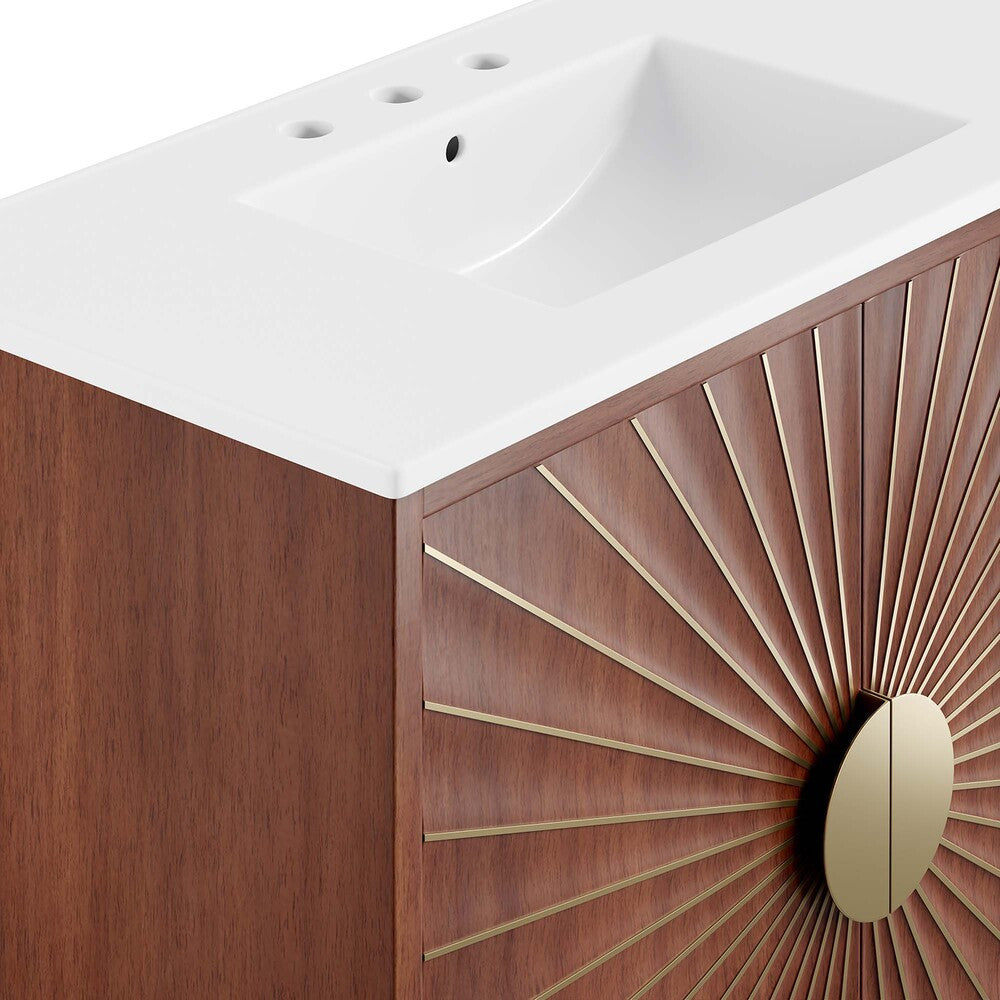 EEI-6298-WHI-WAL Daylight 36" Bathroom Vanity by Modway
