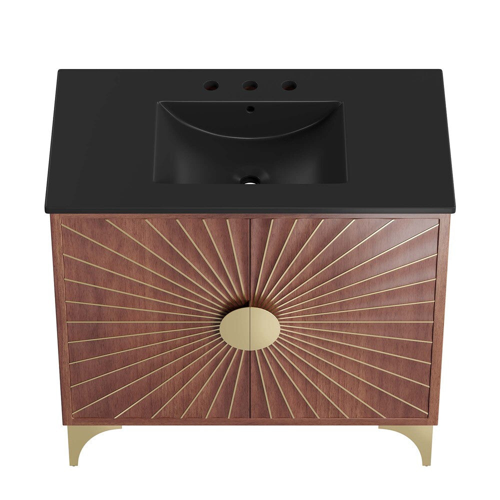 EEI-6300-BLK-WAL Daylight 36" Bathroom Vanity by Modway