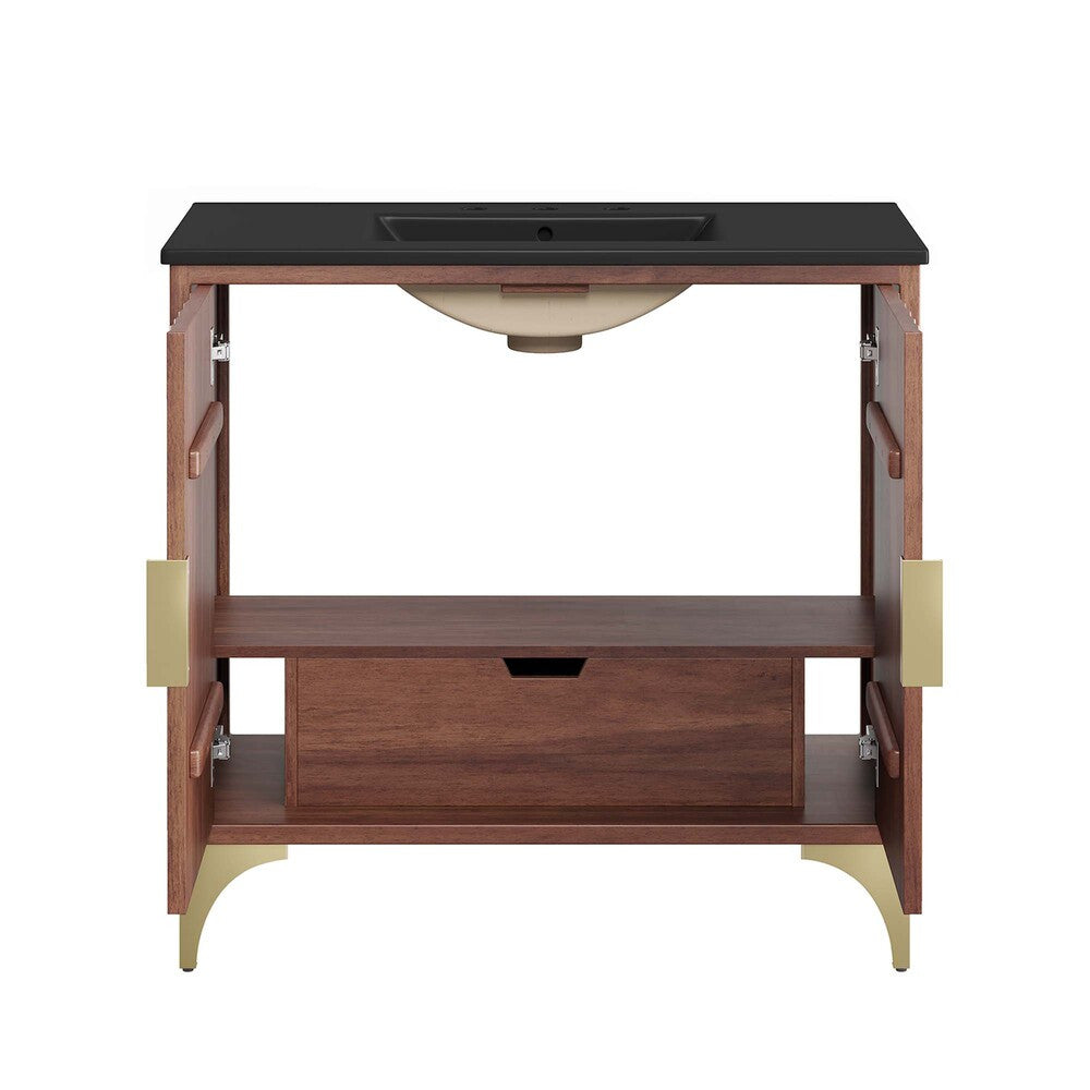 EEI-6300-BLK-WAL Daylight 36" Bathroom Vanity by Modway