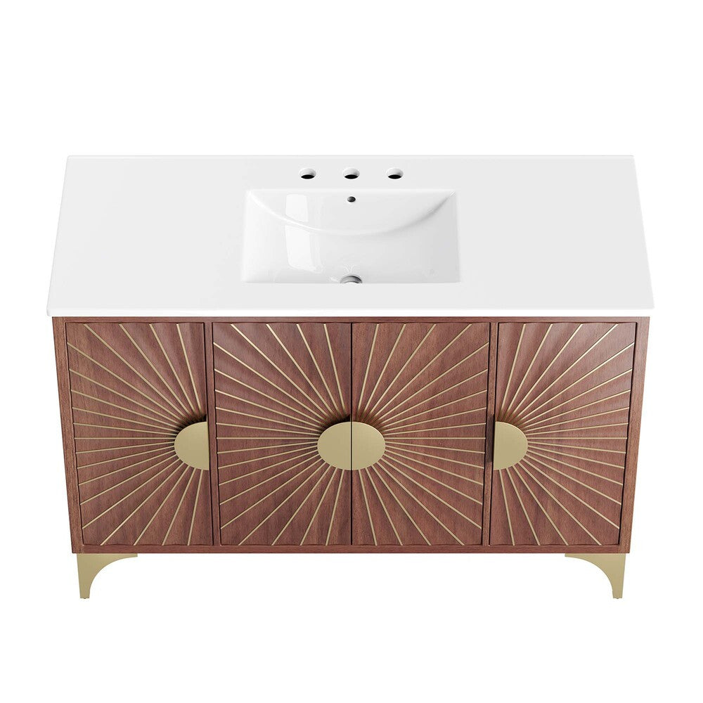 EEI-6302-WHI-WAL Daylight 48" Bathroom Vanity by Modway