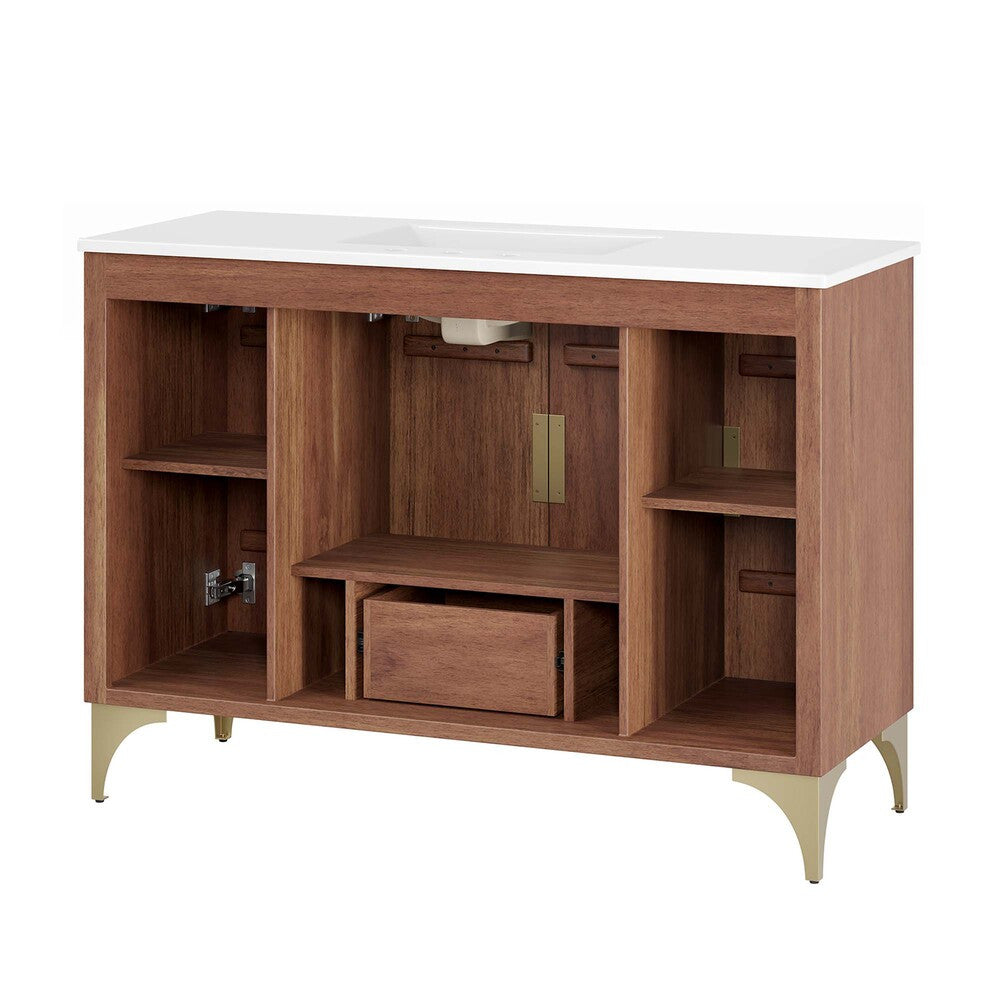 EEI-6302-WHI-WAL Daylight 48" Bathroom Vanity by Modway