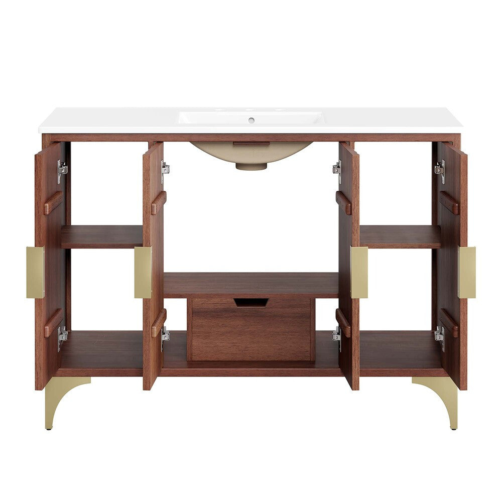 EEI-6302-WHI-WAL Daylight 48" Bathroom Vanity by Modway