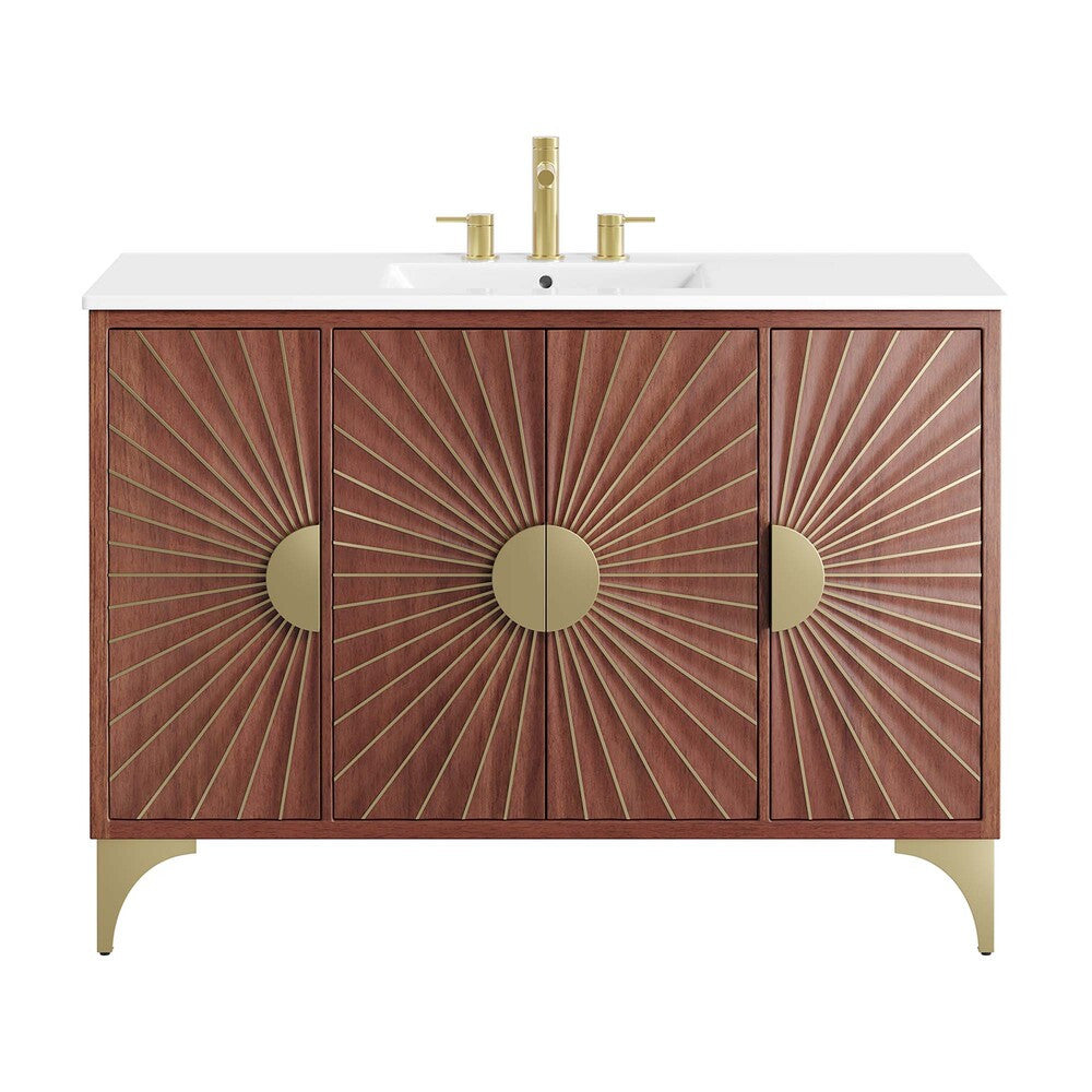 EEI-6302-WHI-WAL Daylight 48" Bathroom Vanity by Modway