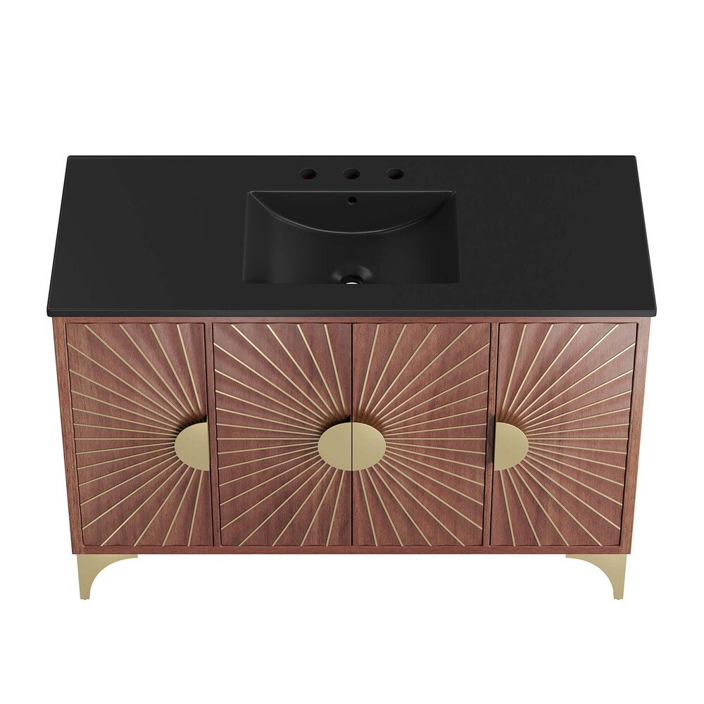 EEI-6304-BLK-WAL Daylight 48" Bathroom Vanity by Modway