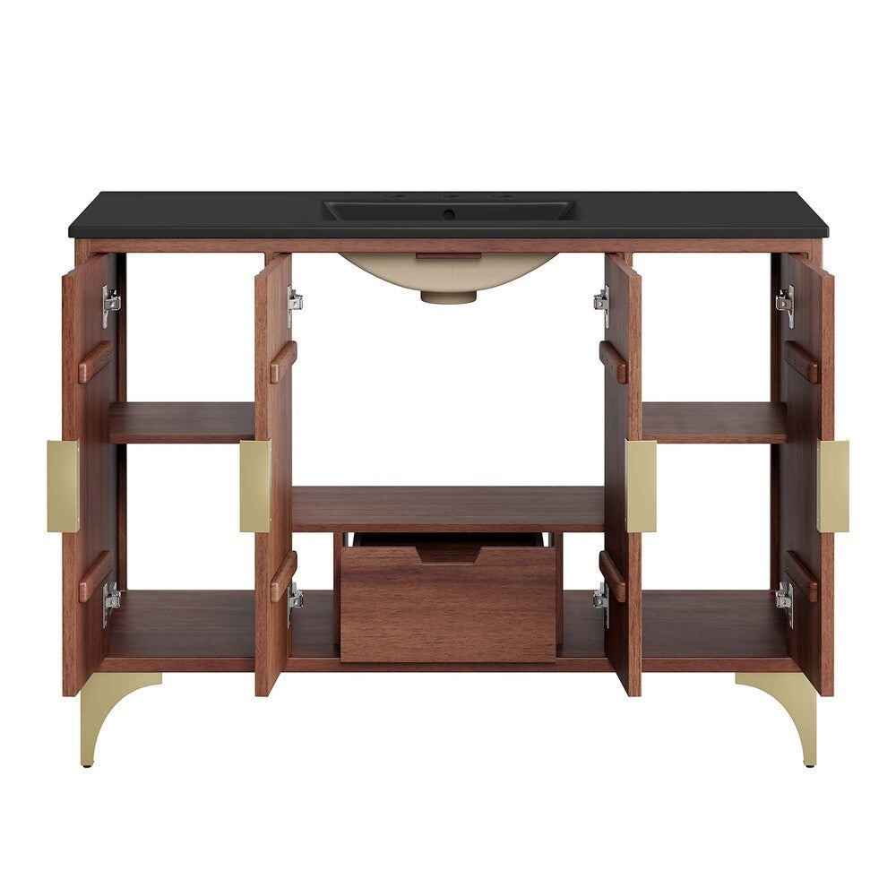 EEI-6304-BLK-WAL Daylight 48" Bathroom Vanity by Modway