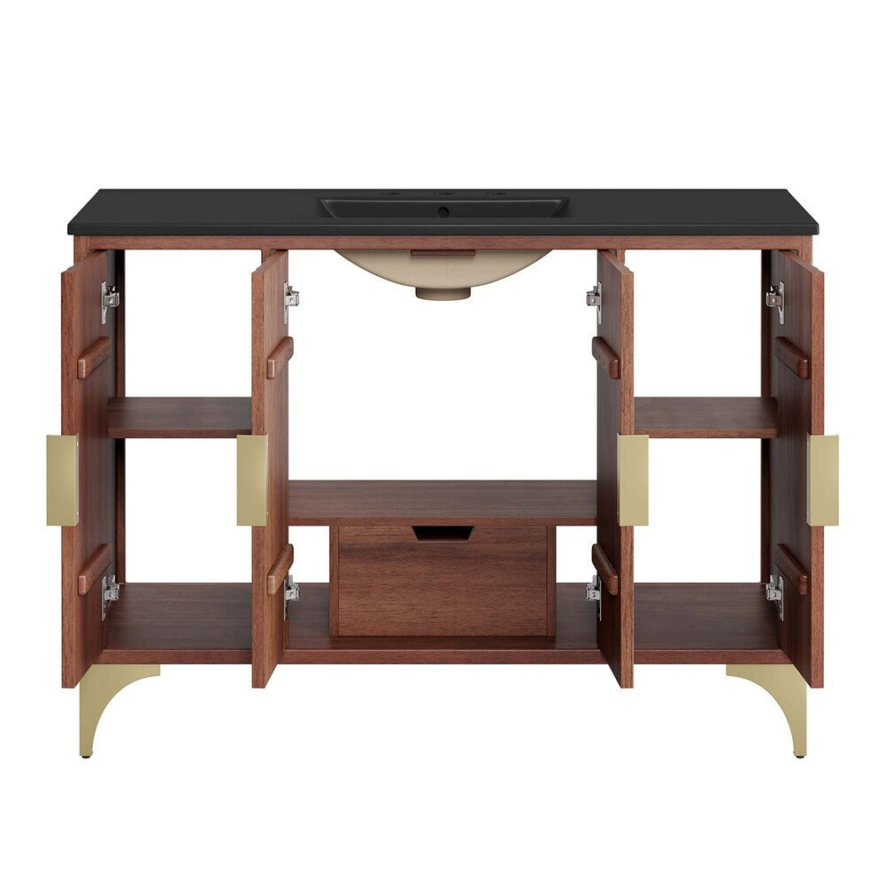 EEI-6304-BLK-WAL Daylight 48" Bathroom Vanity by Modway