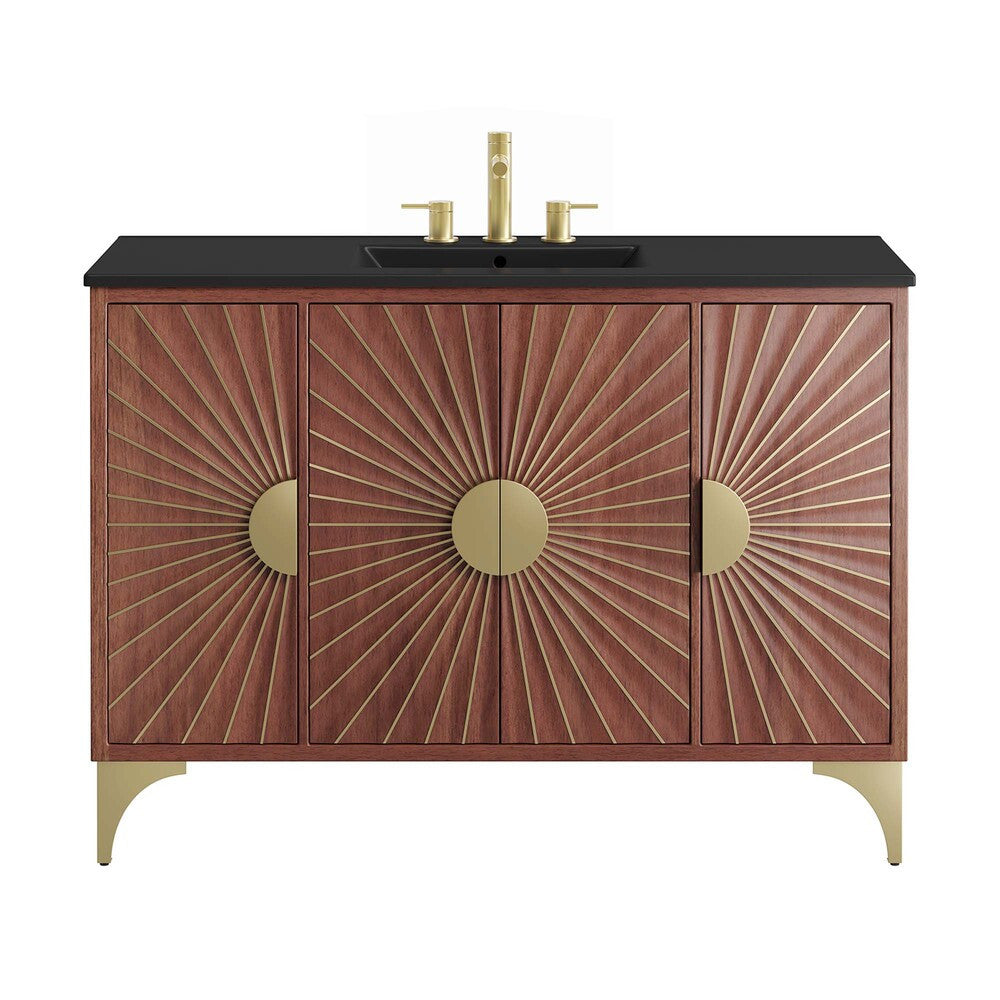 EEI-6304-BLK-WAL Daylight 48" Bathroom Vanity by Modway