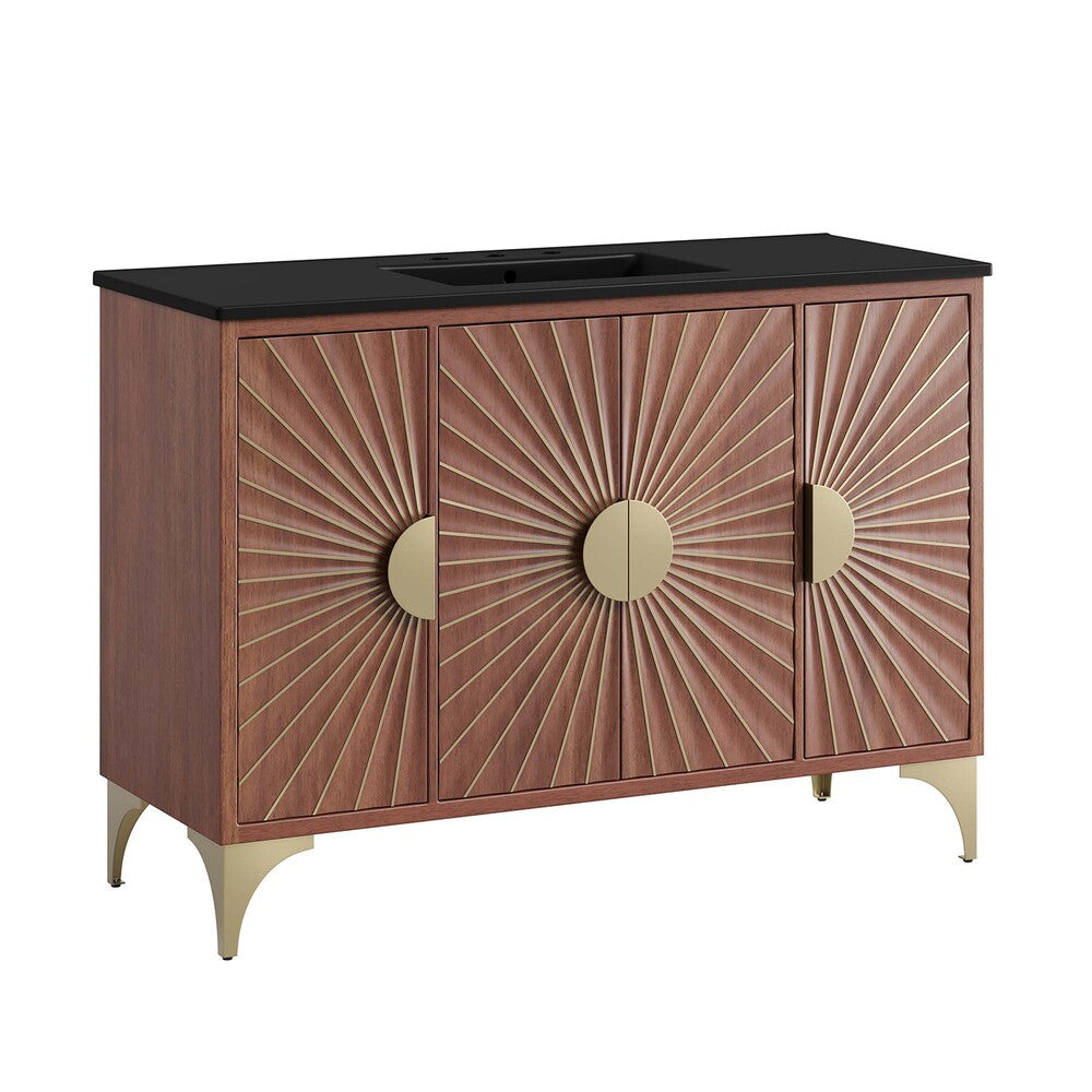 EEI-6304-BLK-WAL Daylight 48" Bathroom Vanity by Modway