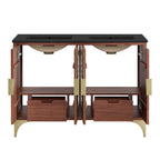 EEI-6308-BLK-WAL Daylight 48" Double Sink Bathroom Vanity by Modway
