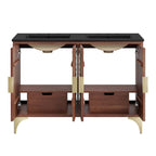 EEI-6308-BLK-WAL Daylight 48" Double Sink Bathroom Vanity by Modway