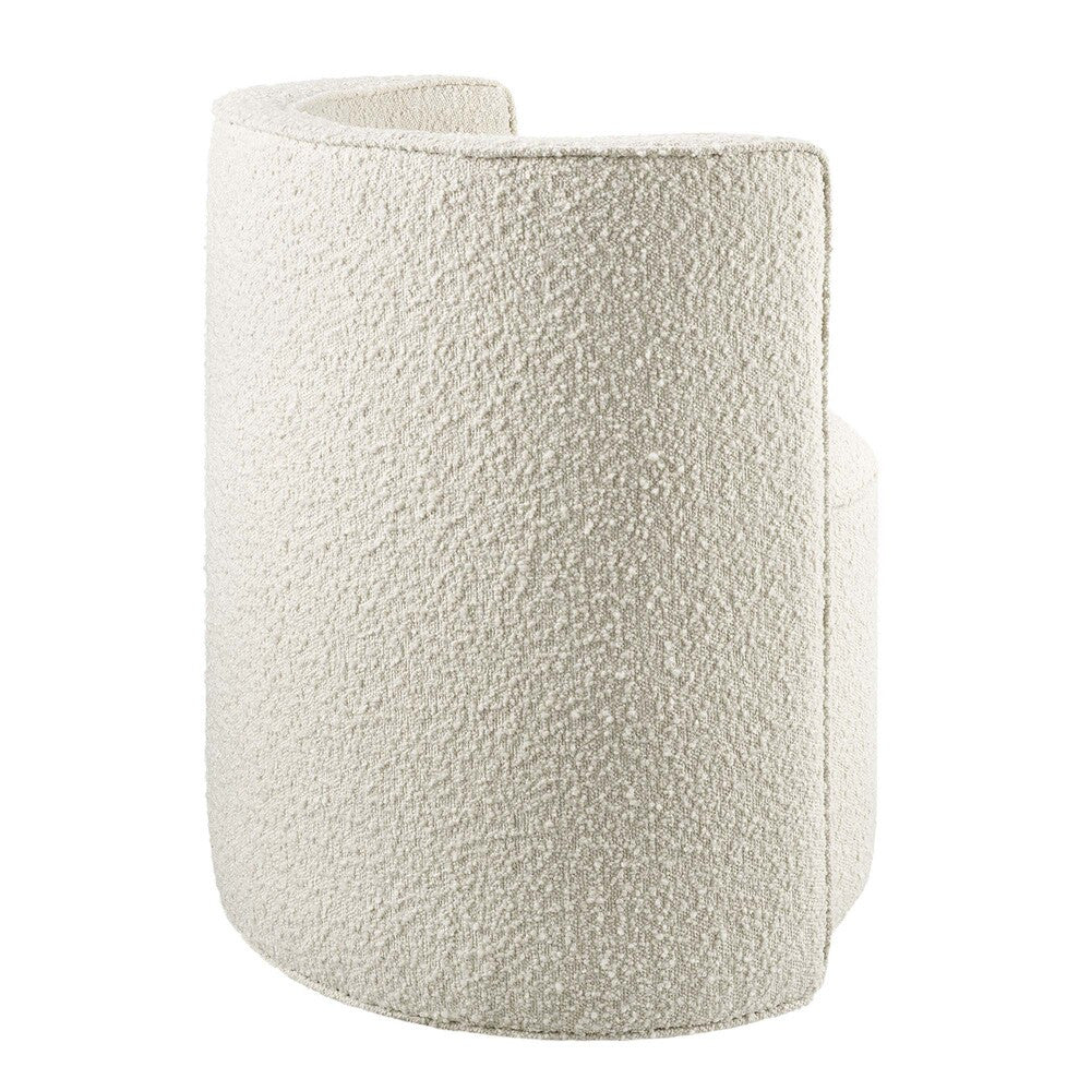 EEI-6223-IVO Della Boucle Fabric Swivel Chair by Modway
