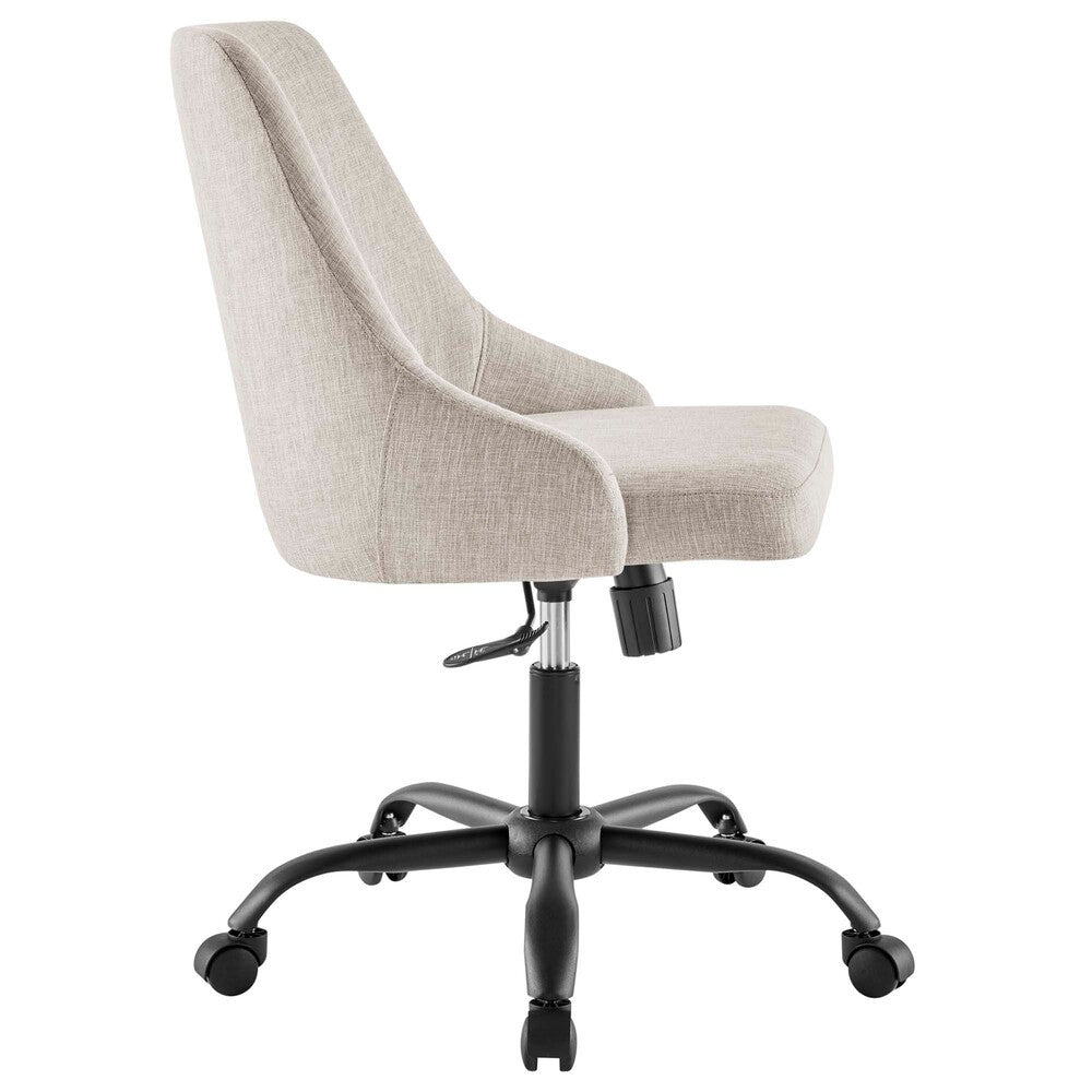 EEI-4371-BLK-BEI Designate Swivel Upholstered Office Chair by Modway