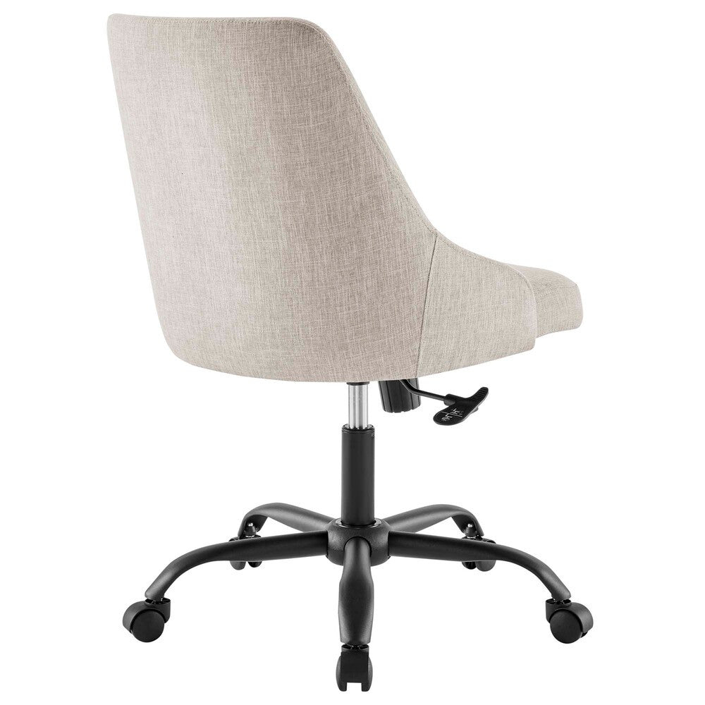 EEI-4371-BLK-BEI Designate Swivel Upholstered Office Chair by Modway