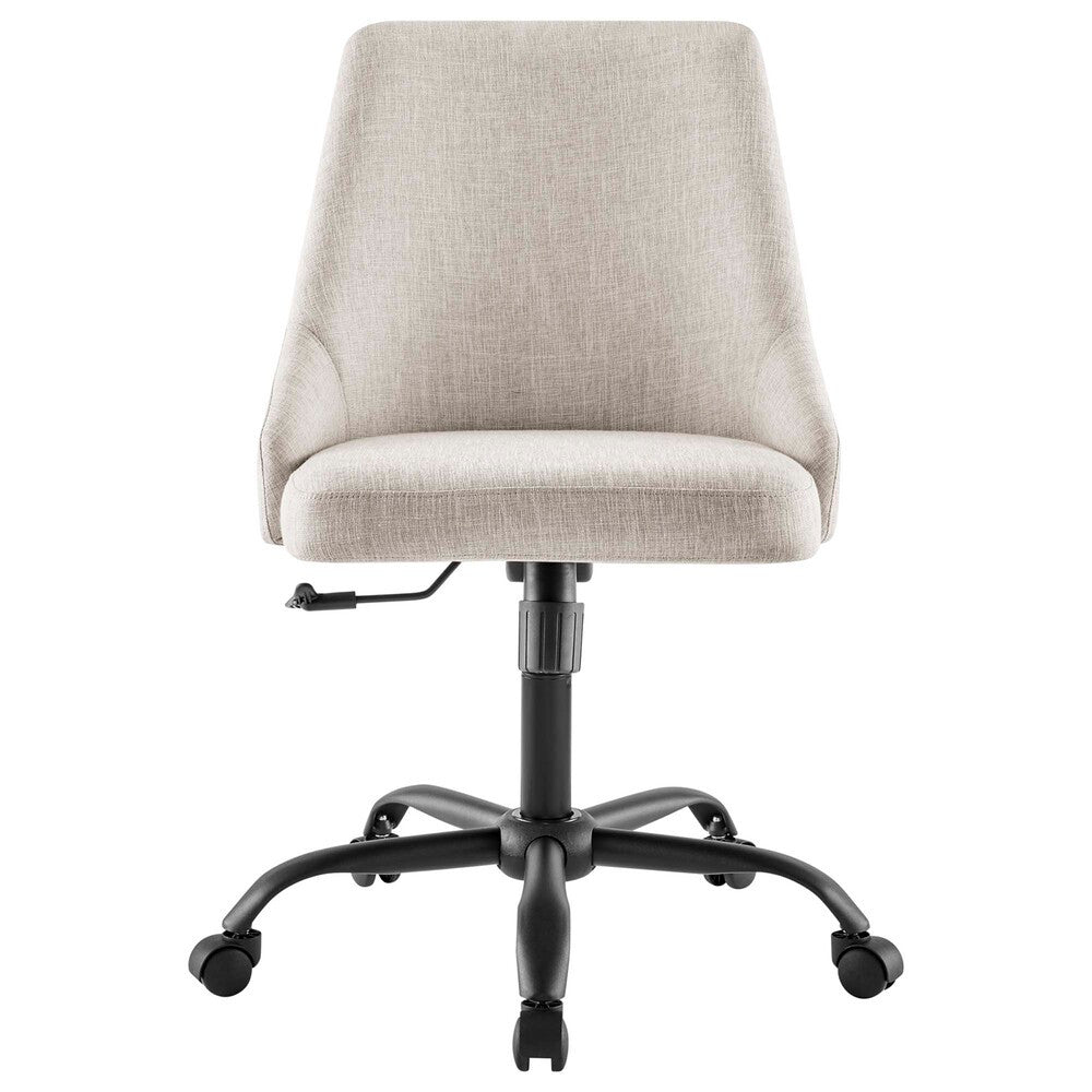 EEI-4371-BLK-BEI Designate Swivel Upholstered Office Chair by Modway