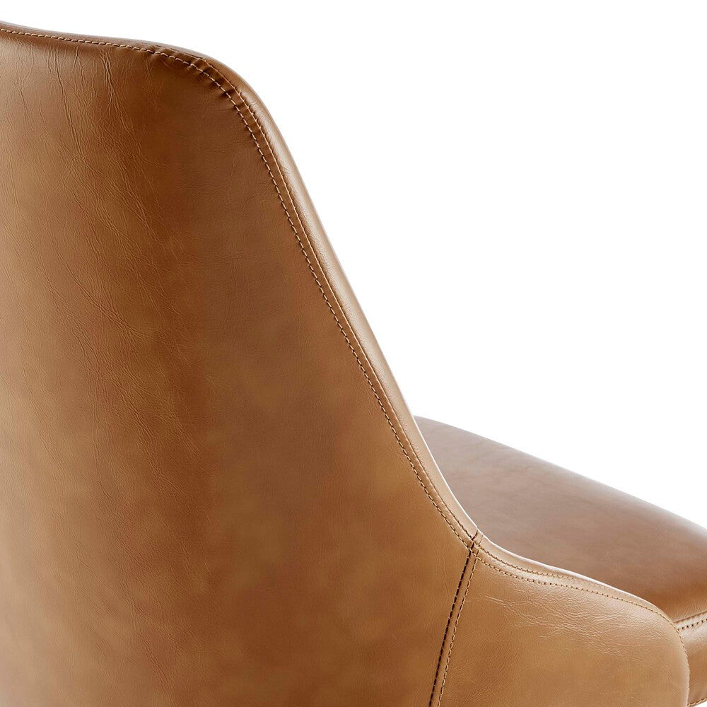 EEI-4372-BLK-TAN Designate Swivel Vegan Leather Office Chair by Modway