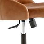 EEI-4372-BLK-TAN Designate Swivel Vegan Leather Office Chair by Modway