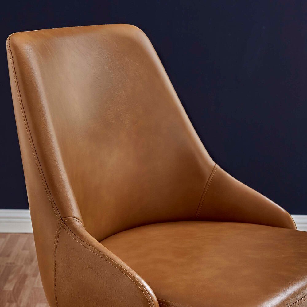EEI-4372-BLK-TAN Designate Swivel Vegan Leather Office Chair by Modway