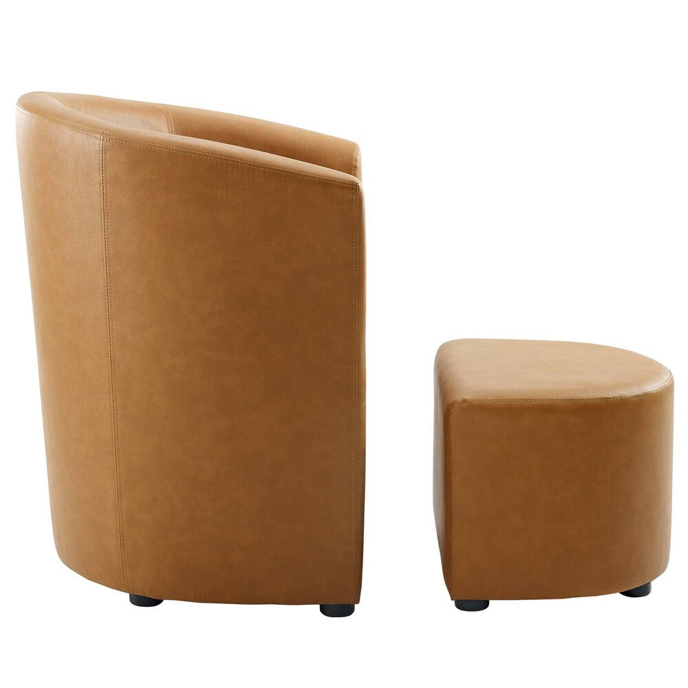 EEI-1407-TAN Divulge Armchair and Ottoman by Modway