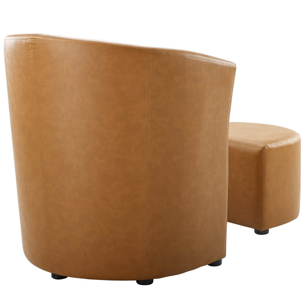 EEI-1407-TAN Divulge Armchair and Ottoman by Modway