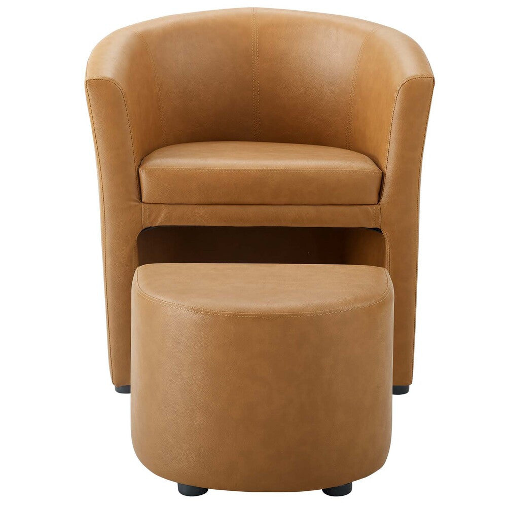 EEI-1407-TAN Divulge Armchair and Ottoman by Modway