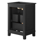 EEI-6724-BLK-BLK Dixie 24" Solid Wood Bathroom Vanity Cabinet by Modway