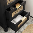 EEI-6723-BLK-WHI Dixie 24" Solid Wood Bathroom Vanity by Modway