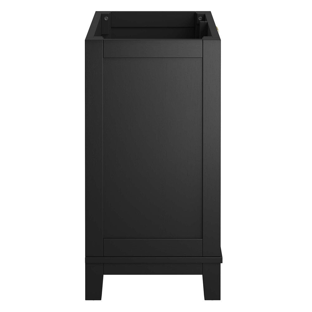 EEI-6626-BLK Dixie 36" Solid Wood Bathroom Vanity Cabinet (Sink Basin Not Included) by Modway