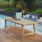 EEI-2713-NAT Dorset Outdoor Patio Teak Dining Table by Modway