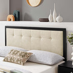 Modway Draper Tufted Fabric and Wood King Headboard by Modway-MOD-6227