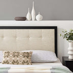 Modway Draper Tufted Fabric and Wood King Headboard by Modway-MOD-6227