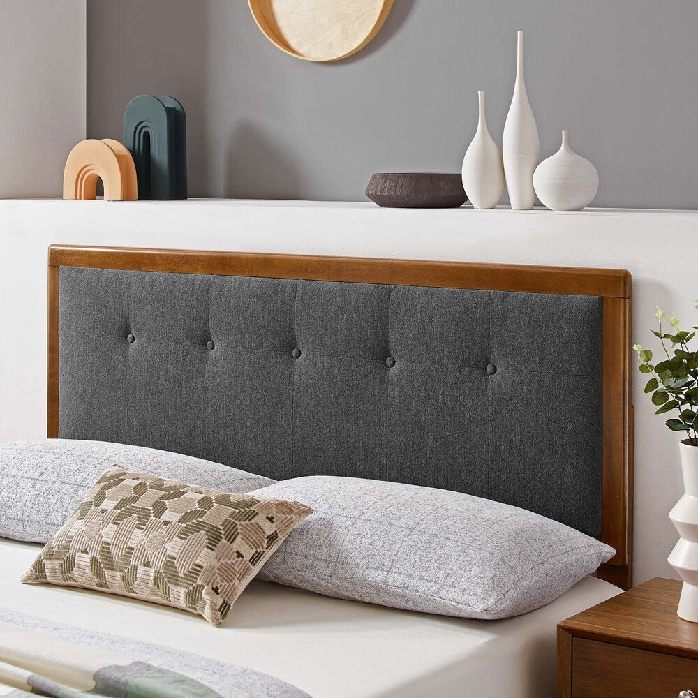 Modway Draper Tufted Fabric and Wood King Headboard by Modway-MOD-6227