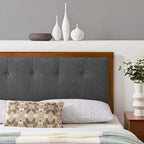 Modway Draper Tufted Fabric and Wood Queen Headboard by Modway-MOD-6226