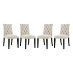 Modway Duchess Fabric Dining Chair Set of 4 by Modway-EEI-3475
